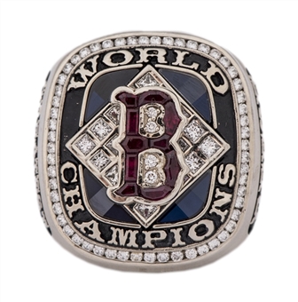 2004 Boston Red Sox World Series Champions Player Ring With Original Wood Presentation Box Presented to Pokey Reese (Reese LOA)